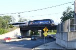 NJT's Salute to the Armed Forces is seen heading west over Route 206
